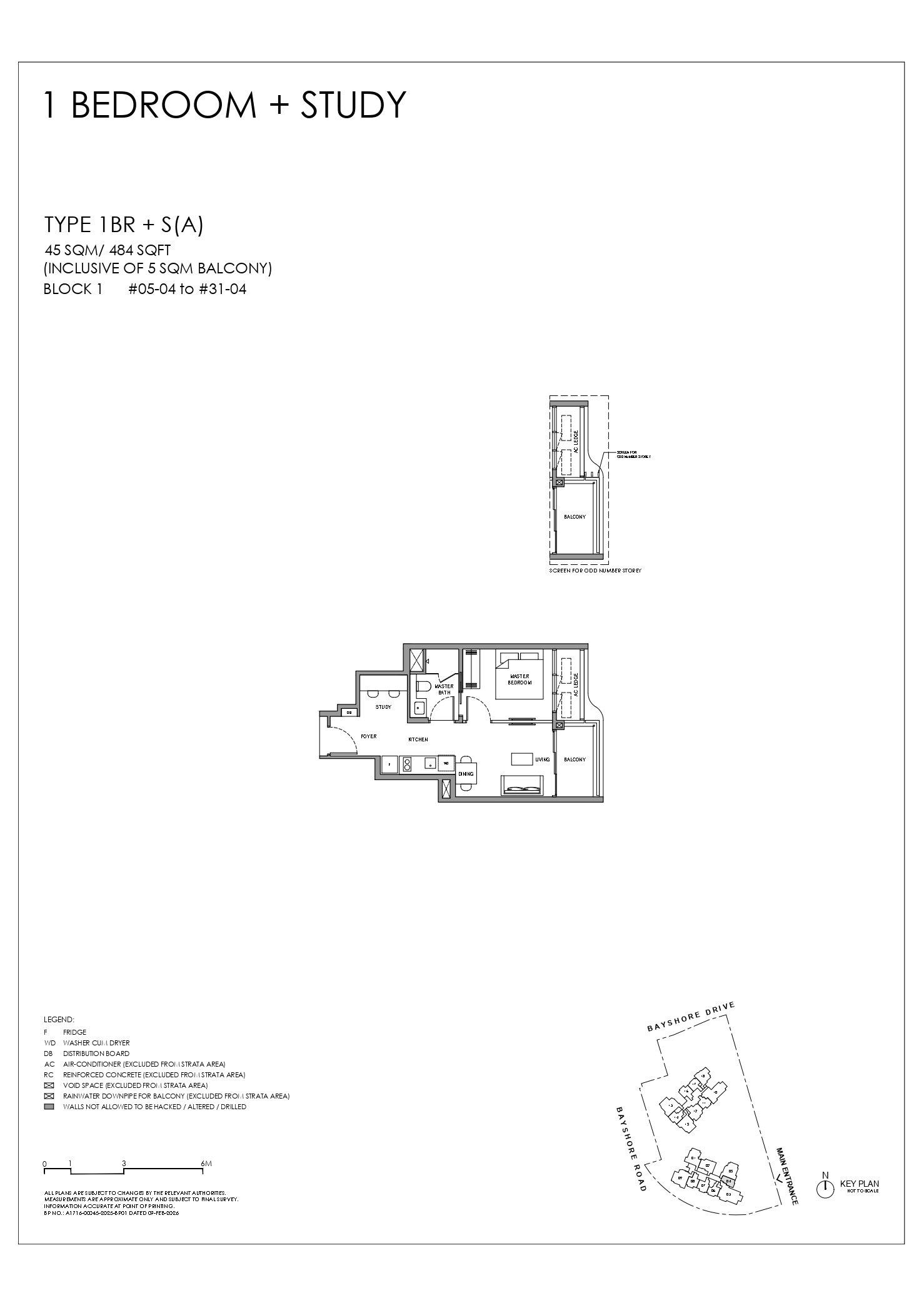 1 Bedroom Floor Plan