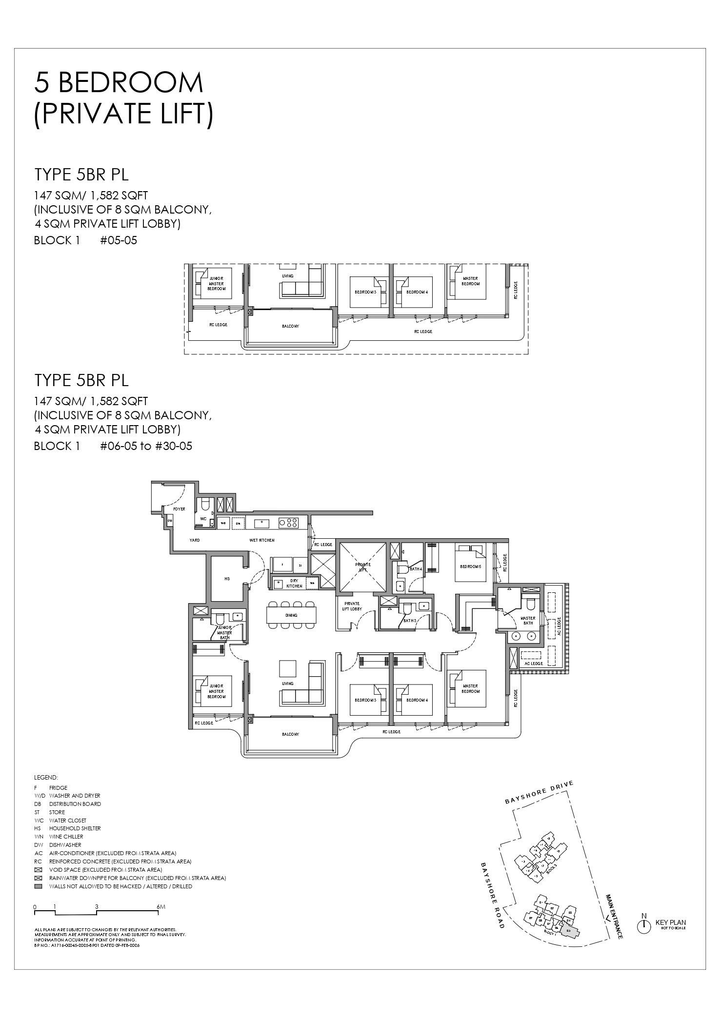 5 Bedroom Floor Plan